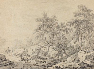 Cestovatelé v Rocky Wood od Johann Christoph Dietzsch