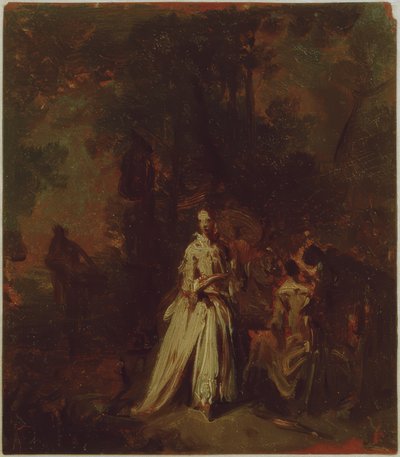 Společnost na zahradě od Johann Conrad Seekatz