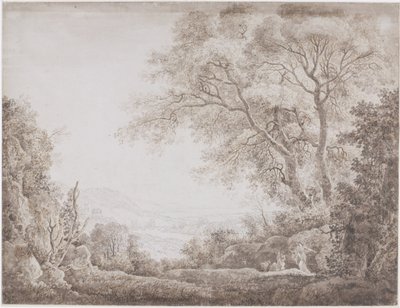 Italská krajina od Johann Conrad Steiner (possibly)