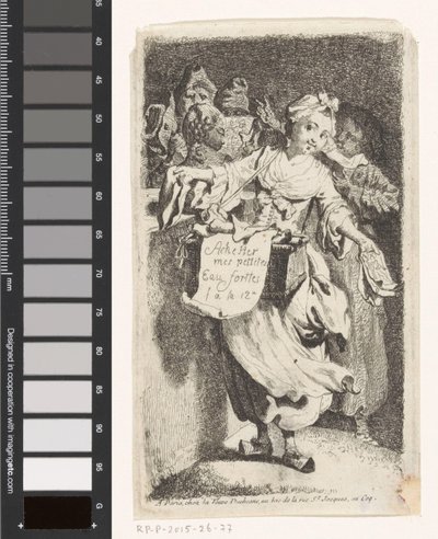 Prentverkoopster od Johann Eleazar Schenau
