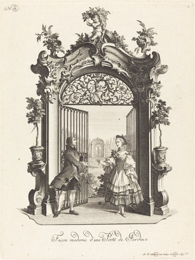 Moderní způsob zahradních dveří (zahradní dveře v moderním stylu) od Johann Esaias Nilson