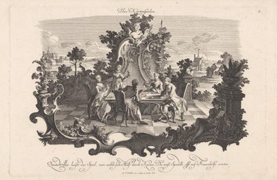 karetní hra The Karten Games (název na objektu) Společenská zábava (název seriálu) od Johann Esaias Nilson
