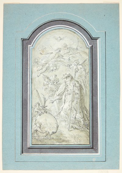 Dánština: Klečící biskup povýšen na svatého od Johann Evangelist Holzer