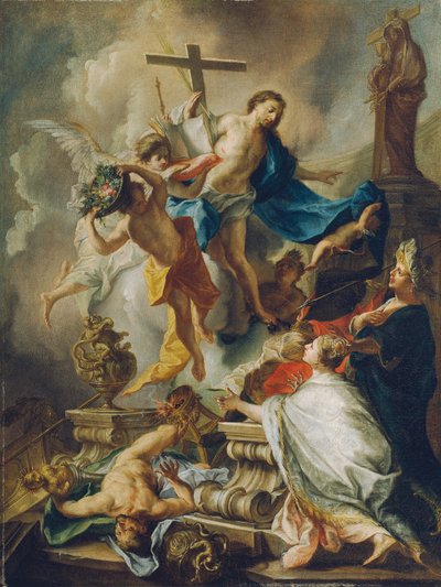 Vítězství křesťanství nad pohanstvím od Johann Evangelist Holzer
