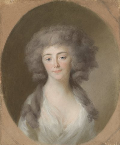 Louisa Isabella Alexandrina Augusta von Kirchberg (1772-1827). Manželka Fredericka Williama, prince z Nassau-Weilburgu, a švagrová Augusty Marie Karolíny z Nassau-Weilburgu od Johann Friedrich August Tischbein