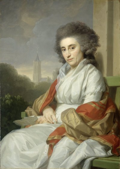 Portrét Cornelie Rijdenius, manželky Johannese Lublinka II od Johann Friedrich August Tischbein