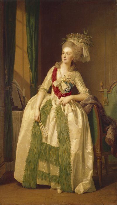 Portrét princezen Natalya Vladimirovna Saltykova, 80. léta 18. století od Johann Friedrich August Tischbein