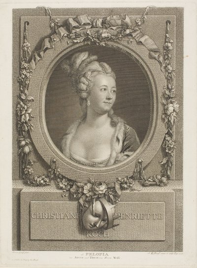 Christiane Henrietta Kochová od Johann Friedrich Bause