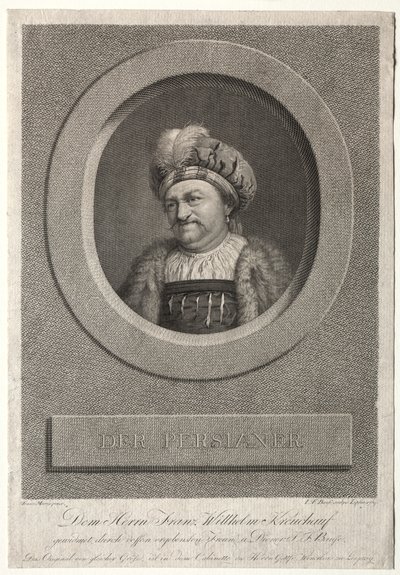 Peršan - Portrét Franze Wilhelma Kreuchaufa od Johann Friedrich Bause