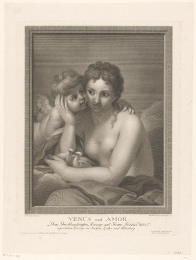 Zamilovaná Venuše od Johann Friedrich Bause