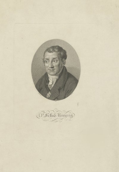Portrét Friedricha Ludwiga Kreysiga 1770-1839, 1826. od Johann Friedrich Bolt