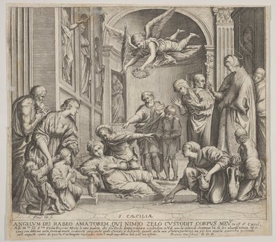 Smrt svaté Cecílie, ca. 1640-60. od Johann Friedrich Greuter