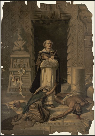 Sbírka původních Waldeckových uměleckých děl z Mezoameriky, rámeček 22 z 22 od Johann Friedrich Maximilian von Waldeck