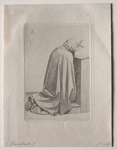 Modlící se mnich, 1826. od Johann Friedrich Overbeck