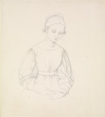 Portrét umělcovy ženy, Nina, c1830 od Johann Friedrich Overbeck
