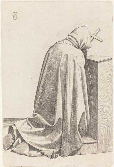 Modlící se mnich od Johann Friedrich Overbeck