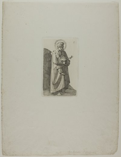 Svatý Filip Neri s křížem a knihou od Johann Friedrich Overbeck