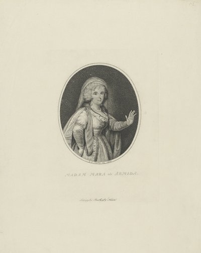Gertrud Elisabeth Mara, rozená Schmeling 1749-1833 jako Armida, 1801. od Johann Friedrich Schröter