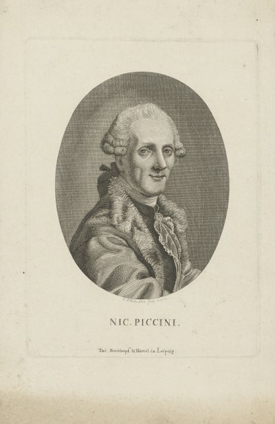 Portrét skladatele Niccola Piccinniho 1728-1800, c. 1790. od Johann Friedrich Schröter