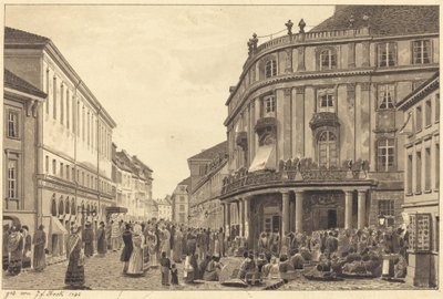 Pohled na Muhlendamm od Johann Friedrich Stock