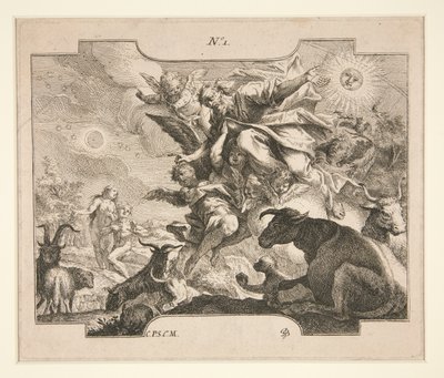 Stvoření (?) od Johann Georg Bergmuller
