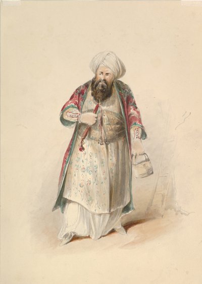 Kostýmní studie pro Osmina při únosu ze seraglia od W. A. Mozarta, ca. 1830-50. od Johann Georg Christoph Fries