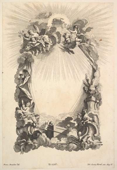 Archa úmluvy, z Knihy kartuší, polovina 18. století. od Johann Georg Hertel