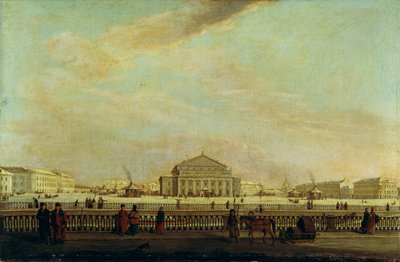 Petrohradské císařské divadlo Velkého Kamenného od Johann Georg Mayr
