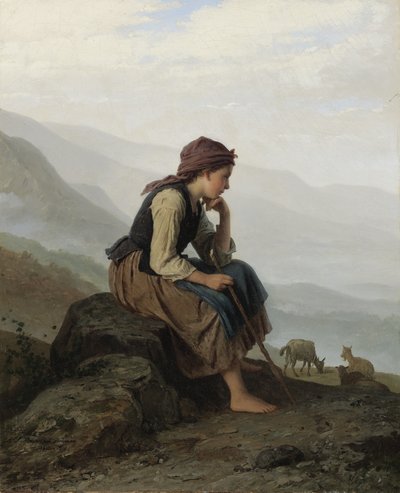 Malý pasáček koz od Johann Georg Meyer