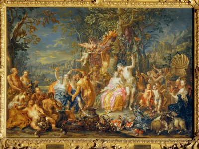 Bakchus a Ariadna ... od Johann Georg Platzer