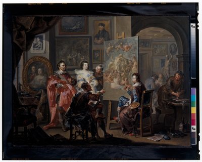 Malířův ateliér od Johann Georg Platzer