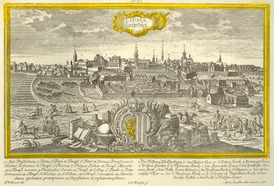Lipsko, c1740. od Johann Georg Ringlin