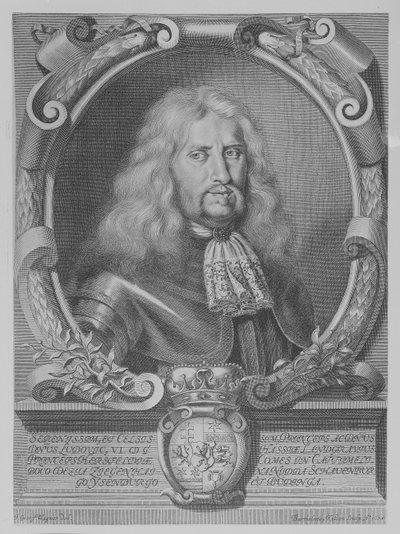Ludwig VI, Landkrabě Hesensko-Darmstadt, ryl Bartolomaus Kilian II, 1678 od Johann Georg Wagner