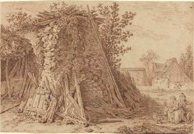Rustikální pec ve Vernonu od Johann Georg Wille