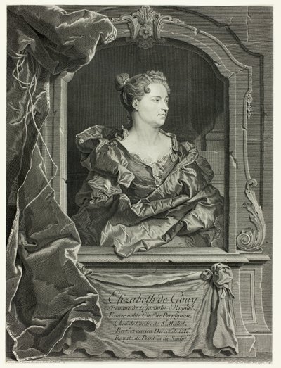 Portrét Elizabeth de Gouy od Johann Georg Wille