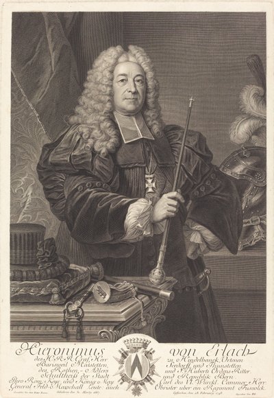 Jana z Erlachu od Johann Georg Wille after Carlo Francesco Rusca, Cavalier