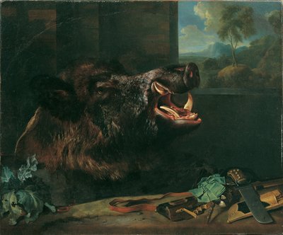 kančí zátiší od Johann Georg de Hamilton