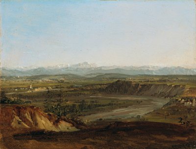 Lechtal s výhledem na Zugspitze od Johann Georg von Dillis