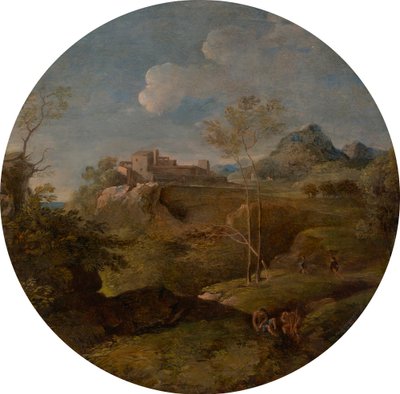 ideální krajina od Johann Georg von Dillis