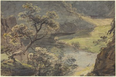 Říční krajina od Johann Georg von Dillis