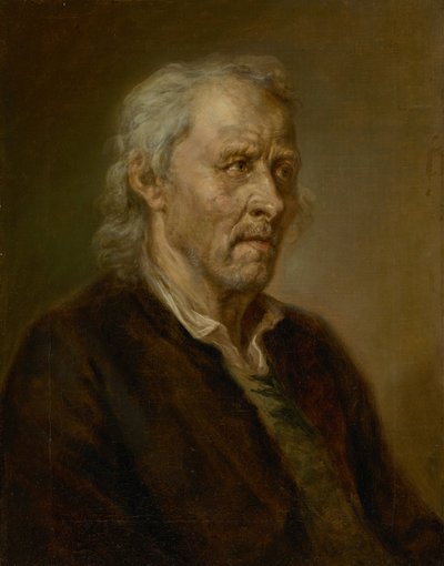 Portrét starého muže s bílými vlasy od Johann Georg von Edlinger