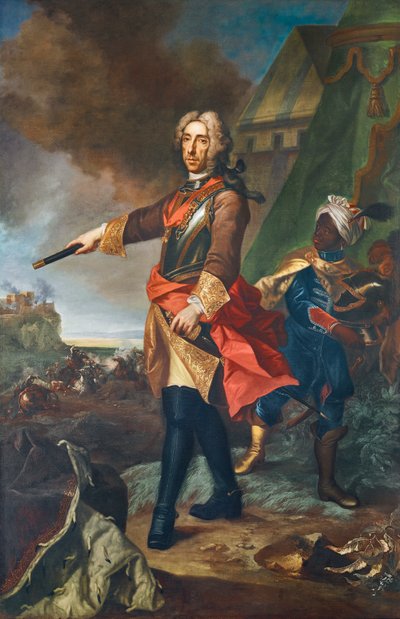 Princ Evžen Savojský jako generál od Johann Gottfried Auerbach