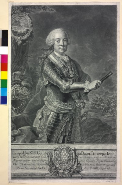 Leopold hrabě Daun od Johann Gottfried Haid