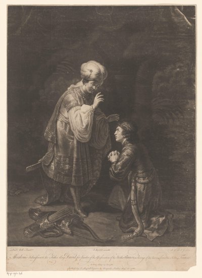 Usmíření Davida a Absolona od Johann Gottfried Haid