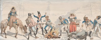 Oběd ve Fork Le Dejeuner à la Fourchette, 1813. od Johann Gottfried Schadow