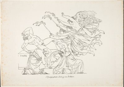 Pronásledování Oresta od Johann Gottfried Schadow