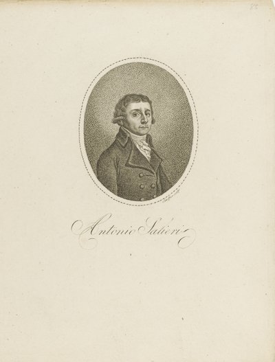 Antonio Salieri 1750-1825, c. 1800. od Johann Gottfried Scheffner