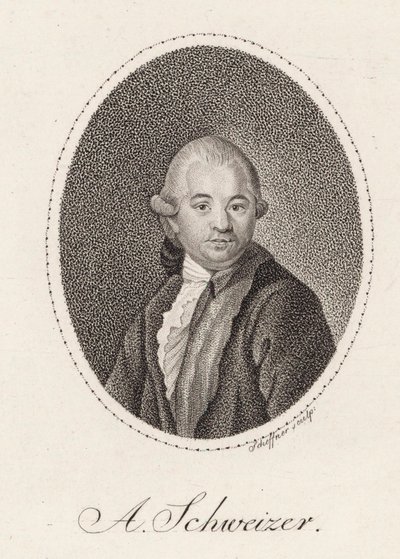 Portrét skladatele Antona Schweitzera 1735-1787, 1785. od Johann Gottfried Scheffner