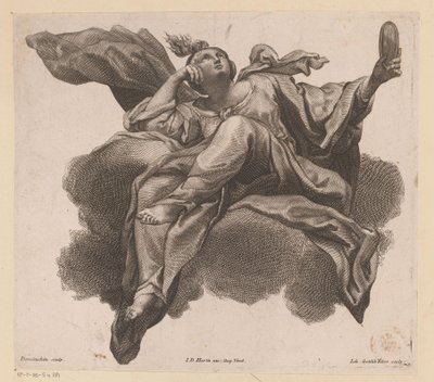 Prudentia se zrcadlem v ruce od Johann Gottfried Thelott