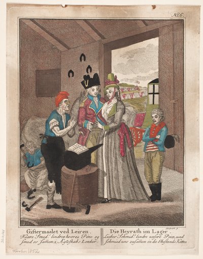 Svatba v Leirenu od Johann Gottlieb Friedrich